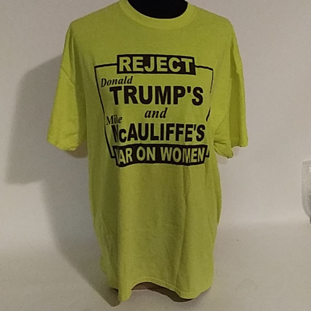 Xl yellow & black Trump tee shirt